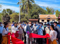 រដ្ឋបាលខេត្តស្ទឹងត្រែង រៀបចំពិធីសម្ពោធដាក់ឲ្យប្រើប្រាស់ស្ថានីយ៍ផលិត និងចែកចាយទឹកស្អាតសហគមន៍ព្រះរំកិល ជាជំនួយរបស់អង្គការផ្លែនអន្តរជាតិ តាមរយៈអង្គការវឌ្ឍនភាព