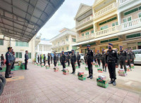 អាវុធហត្ថខណ្ឌពោធិ៍សែនជ័យ និង អាវុធហត្ថខណ្ឌមានជ័យ ឧបត្ថម្ភអំណោយ ដល់ សមាជិក ក្នុងឱកាសពិធីបុណ្យកាន់បិណ្ឌ-ភ្ជុំបិណ្ឌ
