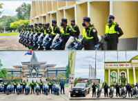 កម្លាំងកងរាជអាវុធហត្ថរាជធានីភ្នំពេញ បានចូលរួមការពារសន្តិសុខ សុវត្ថិភាព រក្សាសណ្ដាប់ធ្នាប់ ជូន សម្តេចអគ្គមហាសេនាបតីតេជោ ហ៊ុន សែន នាយករដ្ឋមន្ត្រីនៃព្រះរាជាណាចក្រកម្ពុជា ព្រមទាំងគណៈប្រតិភូជាន់ខ្ពស់ត្រឡប់មកកាន់មាតុប្រទេសវិញ