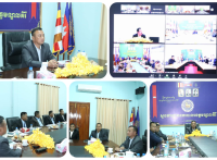 ឯកឧត្តម ឧត្តមសេនីយ៍ទោ ឡោ សុខា ស្នងការនគរបាលខេត្ត បានដឹកនាំលោក លោកស្រីស្នងការរងចូលរួមប្រជុំតាមរយៈប្រព័ន្ធវីដេអូហ្សូម ( zoom ) ក្រោមអធិបតីភាពដ៏ខ្ពង់ខ្ពស់សម្តេច អគ្គមហាសេនាបតីតេជោ ហ៊ុន សែន នៃព្រះរាជាណាចក្រកម្ពុជា